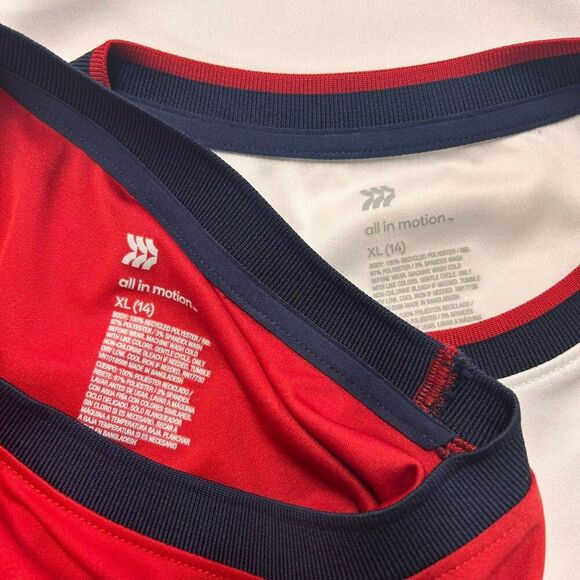 All In Motion Sleeveless USA Tank Tops 2-Pack XL (14)‎ Red & White Americana - Picture 6 of 6